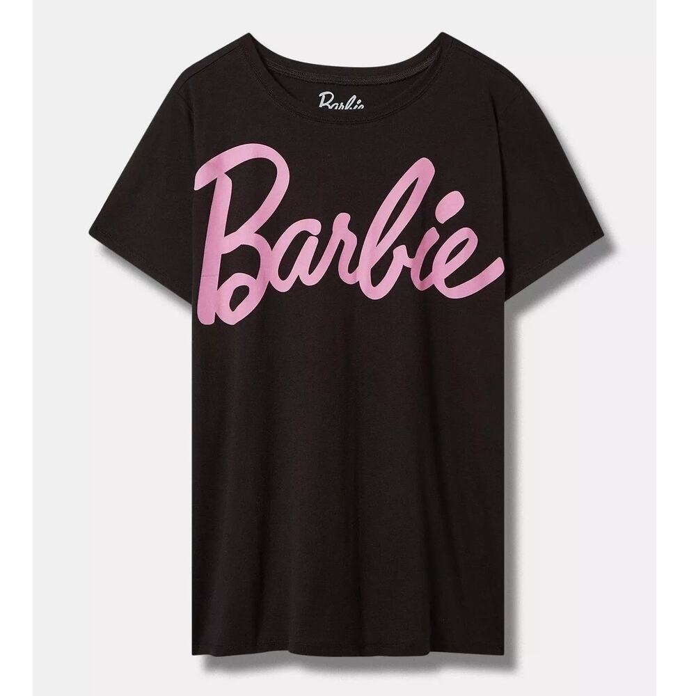 Torrid 3 (3X 22/24) Barbie Doll Pink Font Crew Neck Graphic Tee T‎ Shirt Cosplay - Picture 2 of 3